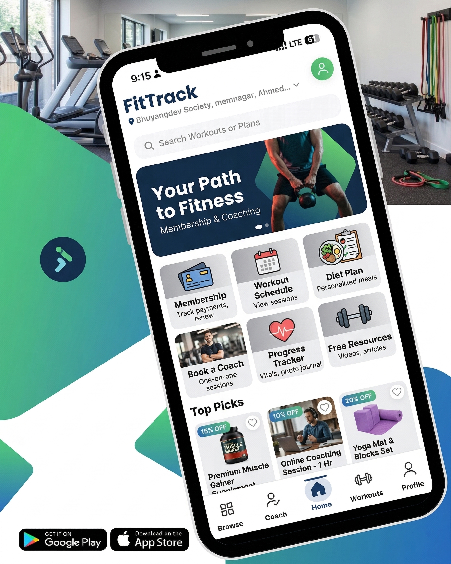 FitTrack Gym App